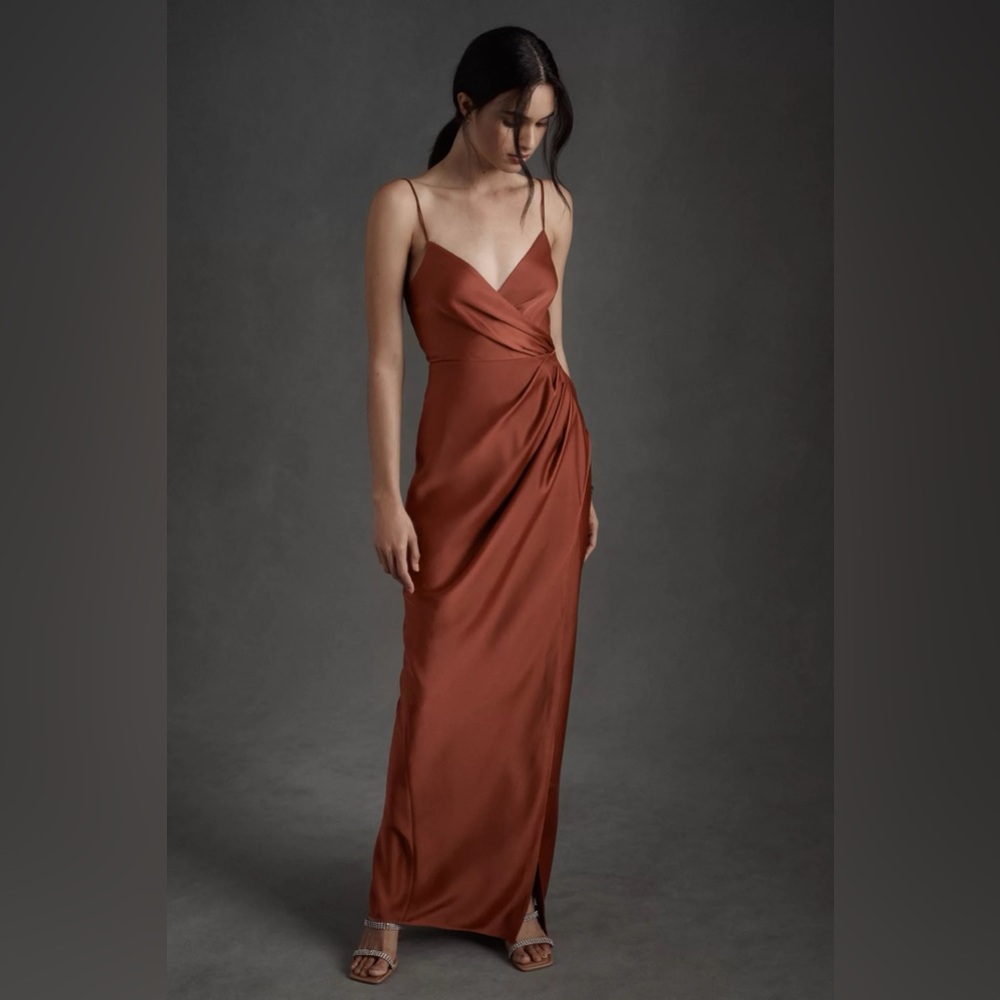BHLDN Freya Dress in Dark Rust